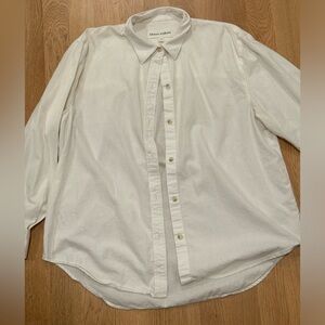 Aritzia Denim Forum white button down shirt
